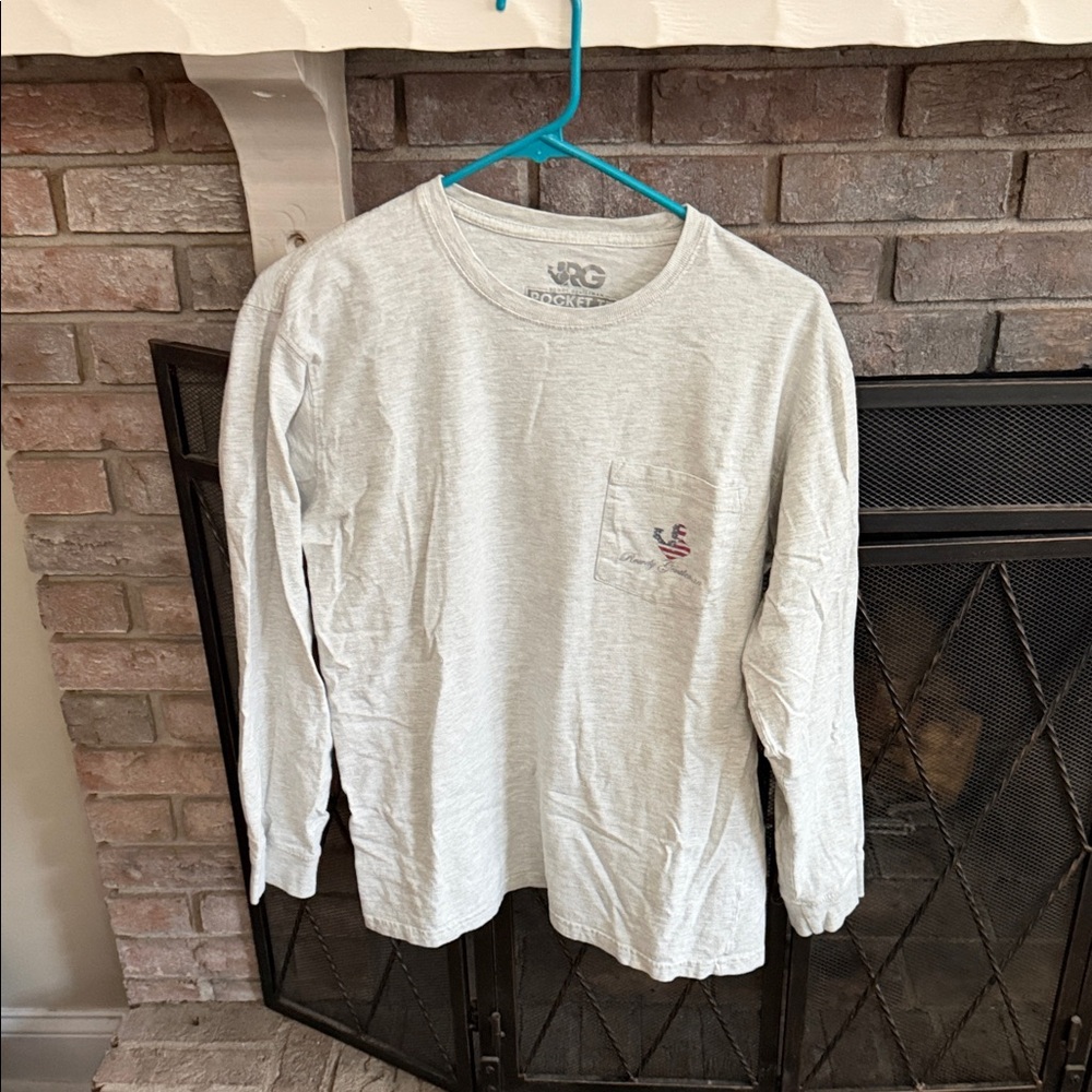 Men's Gray Long Sleeve Tee